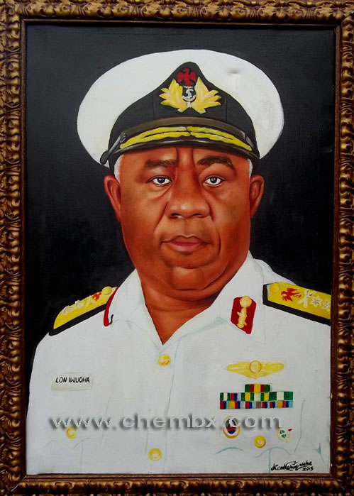 official portraiturepainting of a nevy man admiral oilcolor oncanvas  by artistchembx